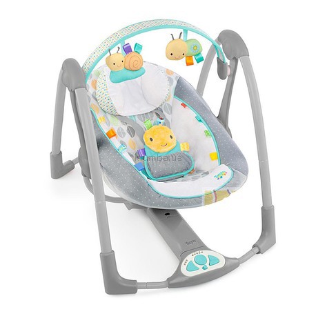 Детское кресло-качеля Bright Starts Taggies Swing N Go Portable Swing (60124) (Улитка) 