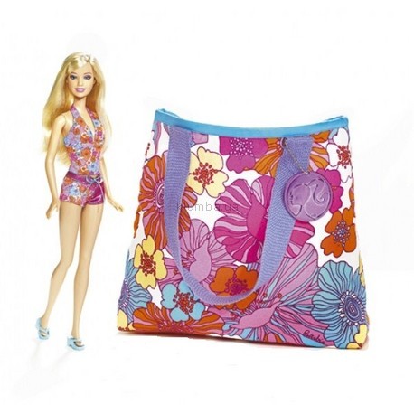Детская игрушка Barbie Barbie  Летняя с сумкой