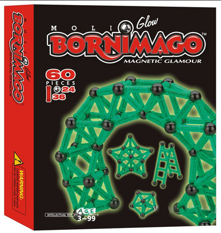 Детская игрушка Bornimago Магнитный конструктор (60 деталей)