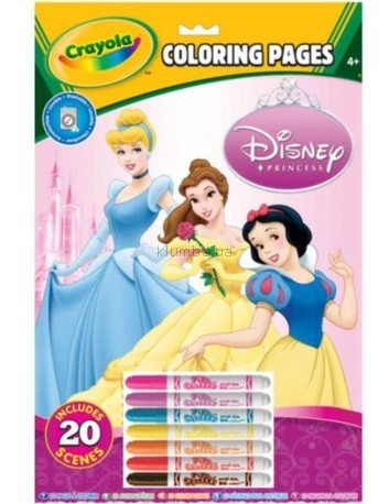 Детская игрушка Crayola Книга-раскраска с фломастерами Принцессы
