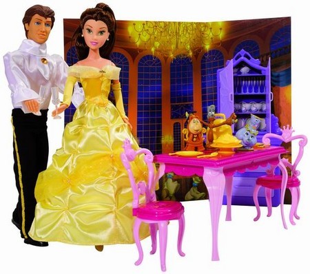 Детская игрушка Disney Белль с Принцем в  столовой