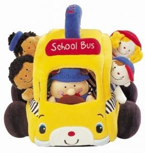 Детская игрушка K's Kids Мягкий школьный автобус с учениками