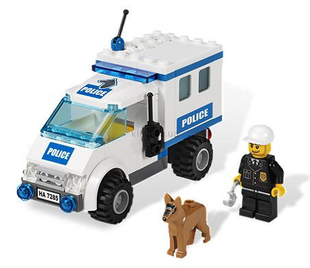 Детская игрушка Lego City Полицейская машина с собакой (7285)