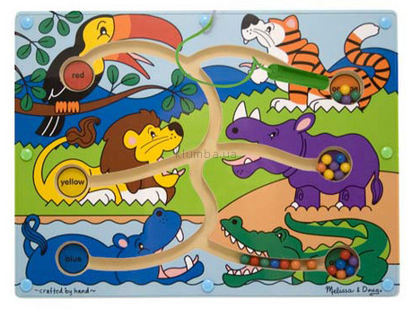 Детская игрушка Melissa&Doug Цветовой магнитный лабиринт