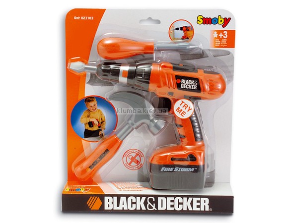 Детская игрушка Smoby Набор инструментов Black & Decker с дрелью