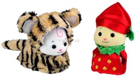 Детская игрушка Zhu Zhu Pets Набор костюмов для хомячков-малышей (Клубничка, тигренок)