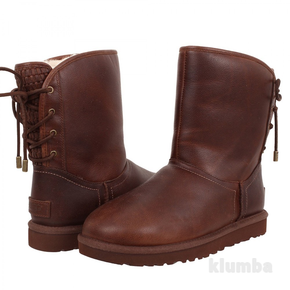 Ugg classic lace up weather. UGG Australia кожаные. UGG Australia Naiyah tan Boot Lace up Shearling Leather. Угги кожаные коричневые. Угги кожаные женские коричневые.