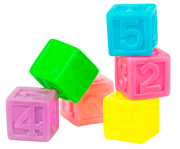Кубики с цифрами от bebelino резиновые цифры фото №1