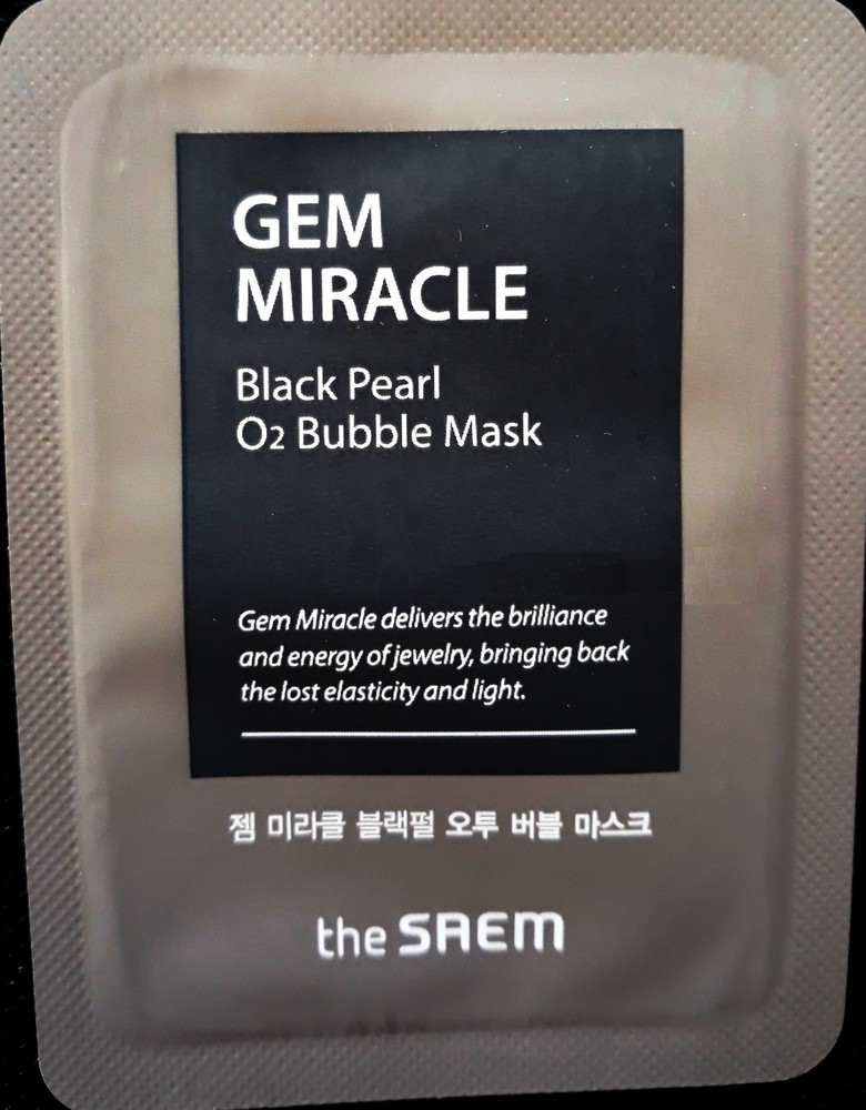 The saem gem miracle кислородная маска черный жемчуг фото №1