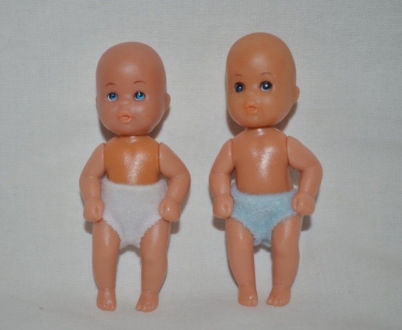 Куколка пупс близнеци штефи младенец 7,5 см simba симба ребёнок барби фото №1