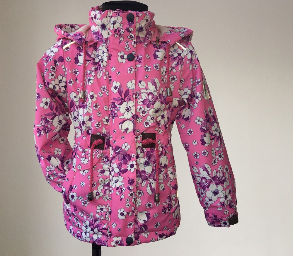 Блестящие куртки для девочек осень весна