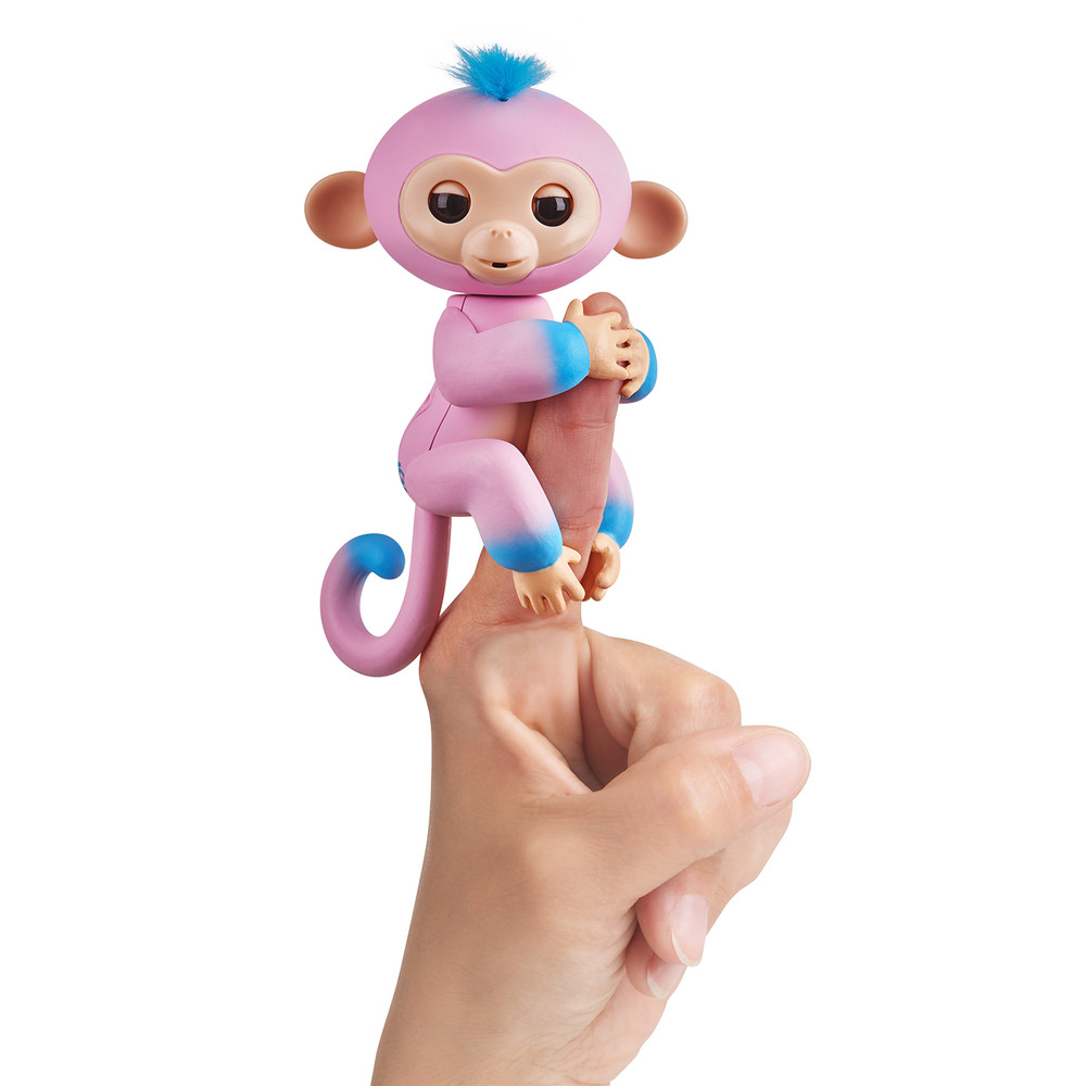 Wowwee fingerlings интерактивная ручная обезьянка candi interactive baby monkey фото №1