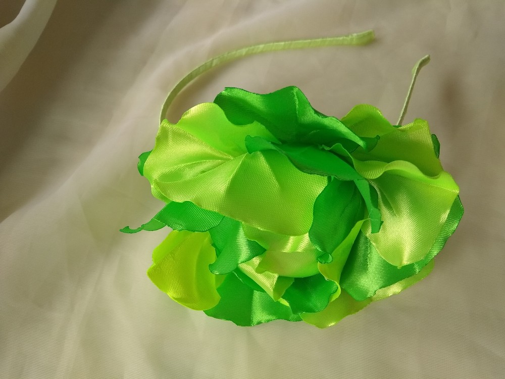 Lime Green Tissue Paper Flower