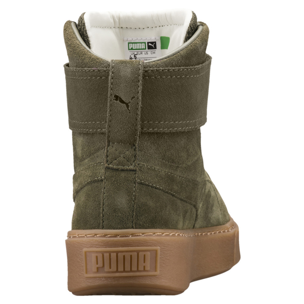 Puma platform mid clearance olive