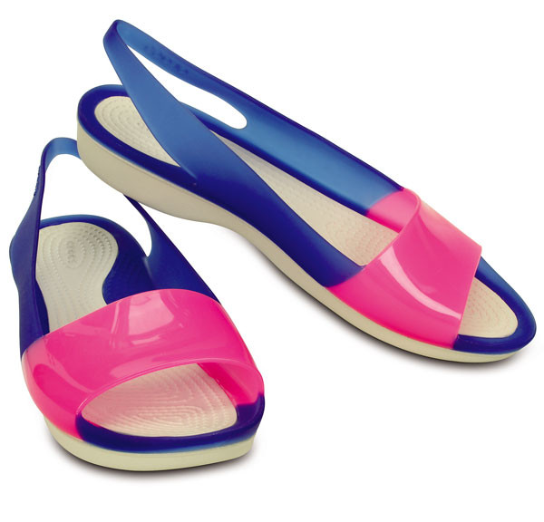 Crocs colorblock best sale flat