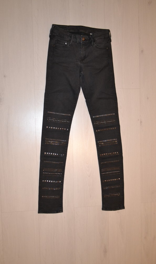 Скинни, штаны, джинсы h&m р.xs, р. 25-32. фото №1