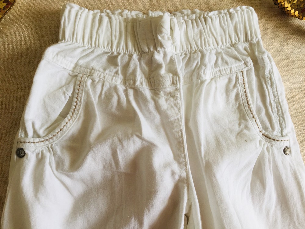 Next. яркие. капри. бриджи. супер - состав : капри лён+ коттон. модные. натуральные. фото №2