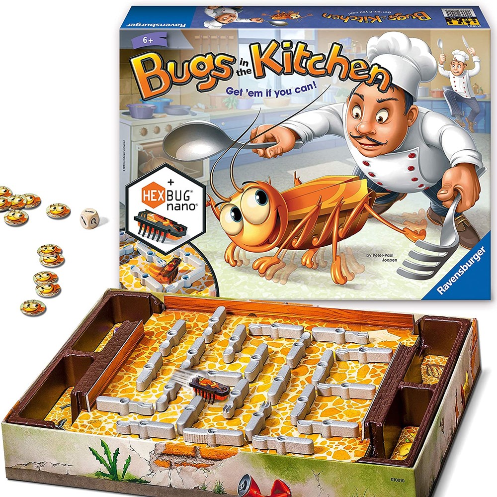 Крутая настольная игра кукарача тараканы на кухне жуки bugs in the kitchen  ravensburger, цена 1235 грн - купить Настольные игры новые - Клумба