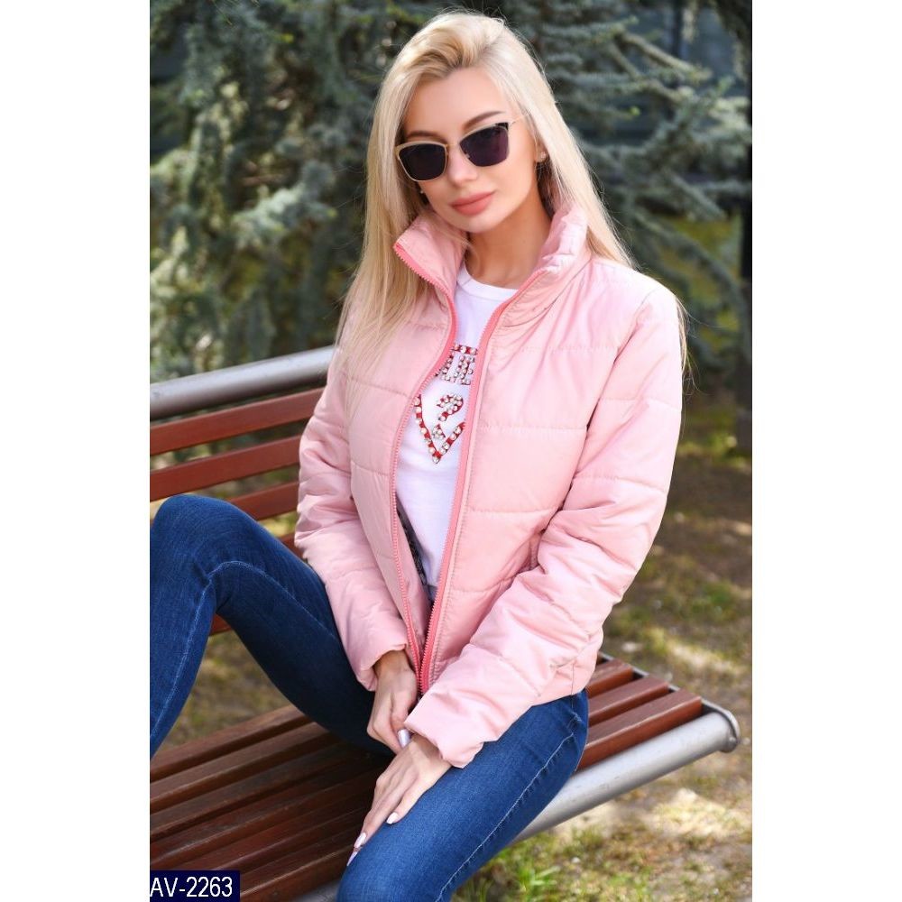 Куртка розовая женская Весенняя