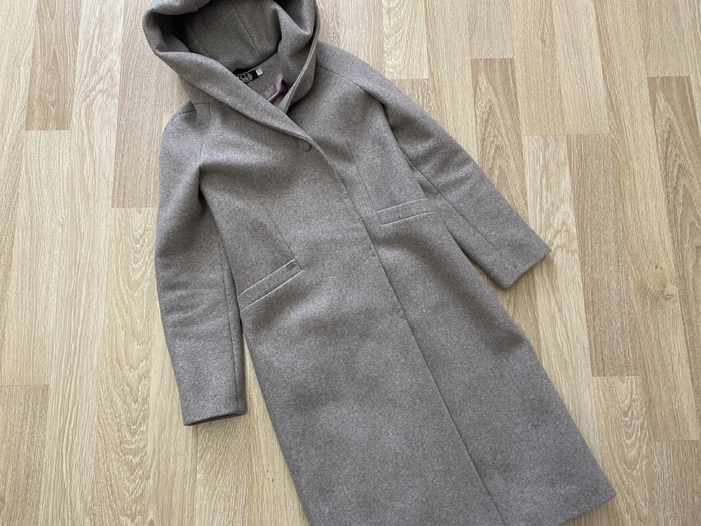 Shotelli классические прямое длинное тёплое осеннее демисезонное зимнее пальто шерсть италия фото №1