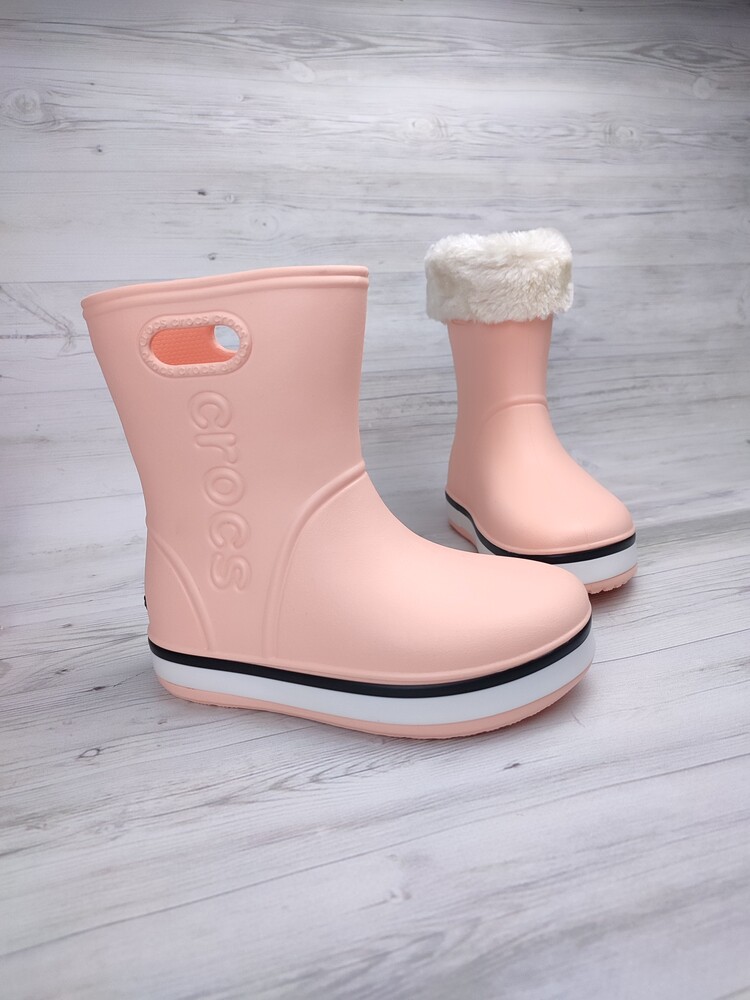 Дитячі чобітки в стилі crocs для дівчаток гумово-пінні чоботи фото №1