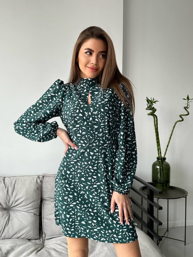 Сукня жіноча софт s-m , l-xl джинс , зелений , фрез , чорний фото №1