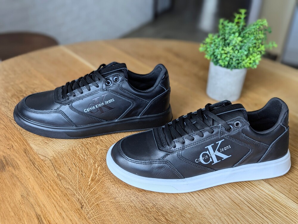 Чоловічі кросівки кеди натуральна шкіра calvin klein кроссовки мужские фото №1