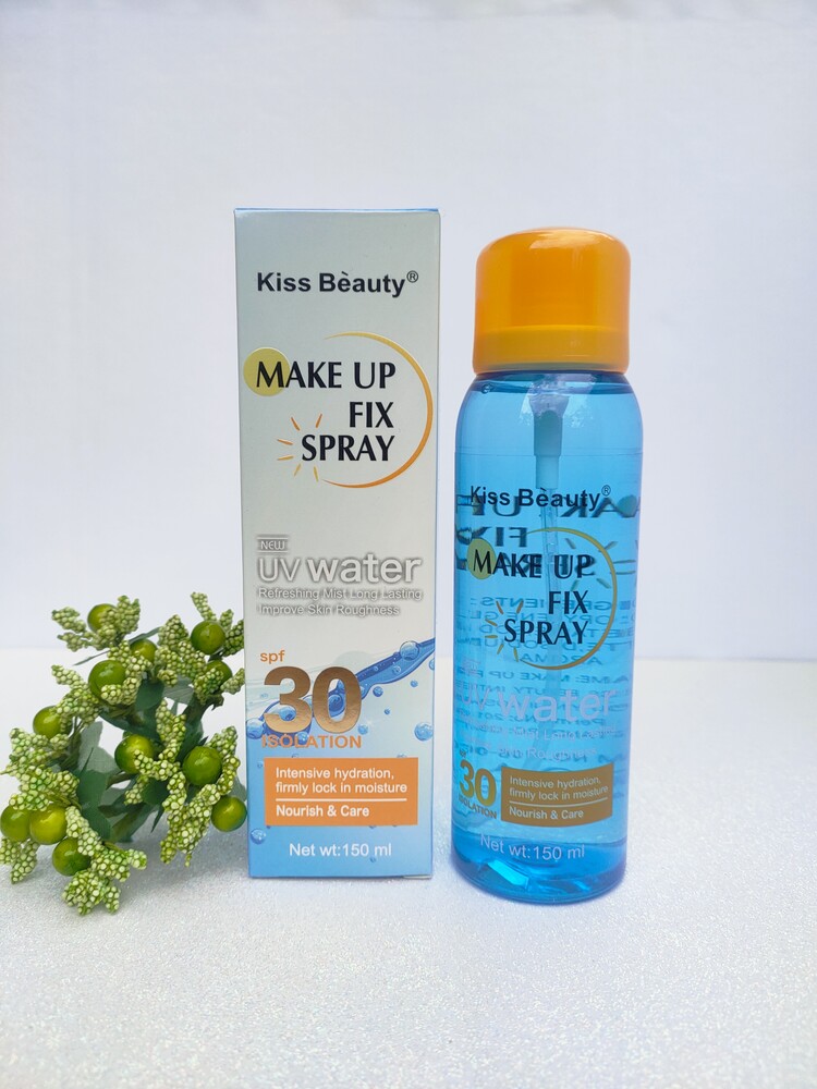 Спрей-фіксатор макіяжу з spf 30 – зволожуючий фіксатор з uv-захистом для обличчя (від сонця, спф) фото №1