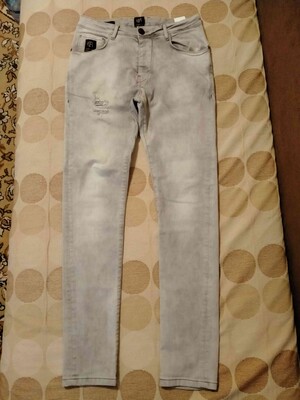 чоловічі вузькі джинси пояс 80