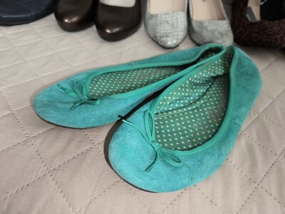 M&s, uk6 замшеві балетки
