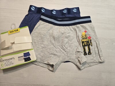 Cool basics! Трикотажні труси для хлопчика, боксери для хлопчика 122/128, в лоті 2 шт! Лот 43