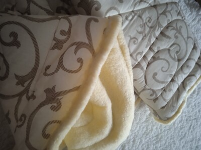 Ковдра нова полуторна, овчина