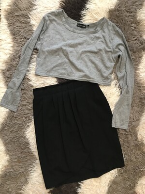 Укорочена кофточка та юбка розмір ХС-С