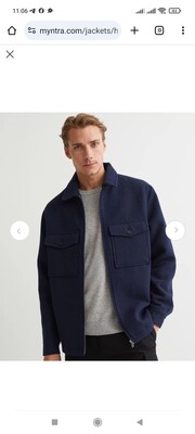 H&m, S класна куртка сорочка бомбер кашемір пальто з вовною!