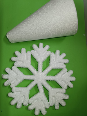 Набір пінопластових фігур для дитячої творчості, створення ялинки 2шт